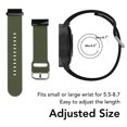 thumbnail image 3 of 26mm Silicone Watch Strap, Flexible Adjusted Replacement Wristband Strap, 3 of 8