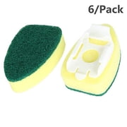 6PC Sponges for Dishes Dish Cleaning, Home Kitchen Dish Washing Sponges No Handle, Cleaning Sponges for Household Use Cheap Sponges (Multicolor-4)