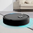 thumbnail image 2 of Black Robotic Vacuum Mop Hybrid With Detachable Dustbin Washable Pads 30 Min Runtime Home Cleaning Assistant, 2 of 9