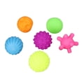 thumbnail image 2 of Ensemble de Balles Texturées pour Bébé, 6 Pcs Balles Sensorielles Multicolores Élastiques Souples et Amusantes pour Nourrisson à Presser pour la Maison, 2 of 8