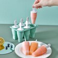 thumbnail image 2 of Ice Cream Molds Popsicle Silicone Collapsible Popsicles Molds - Silicone Ice Pop-Molds, Easy Release Ice Cream Mold, Reusable Popsicle Stick with for Homemade Popsicles & Ice Cream, 2 of 7