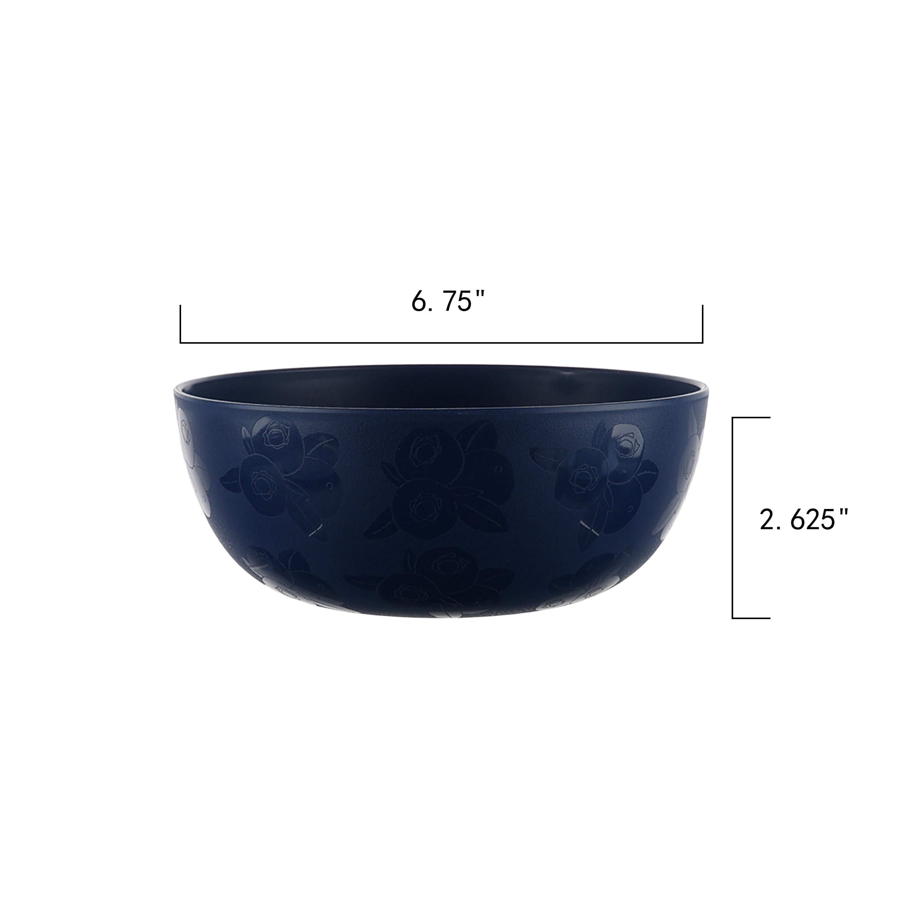 Bol à céréales en polypropylène bleuet Mainstays, paquet de 1, bleu