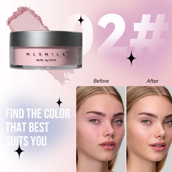 HOARBOEG Diamond Setting Powder Color Loose Powder Oil Control Powder Highlighter Brightening Waterproofing Matte Oil Control Powder Clearance Sale