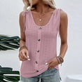 thumbnail image 3 of Cameland Débardeur à Encolure en U d'Été pour Femme, Mode, Uni, Décontracté, Style Caverne, Sans Manches, 3 of 7