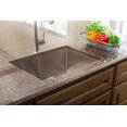 thumbnail image 1 of Franke HFS2522-1 Vector 25" Dual Mount Single Bowl 1-Hole 9" Deep Kitchen Sink with Fast-in Installation System, Stainless Steel, 1 of 3