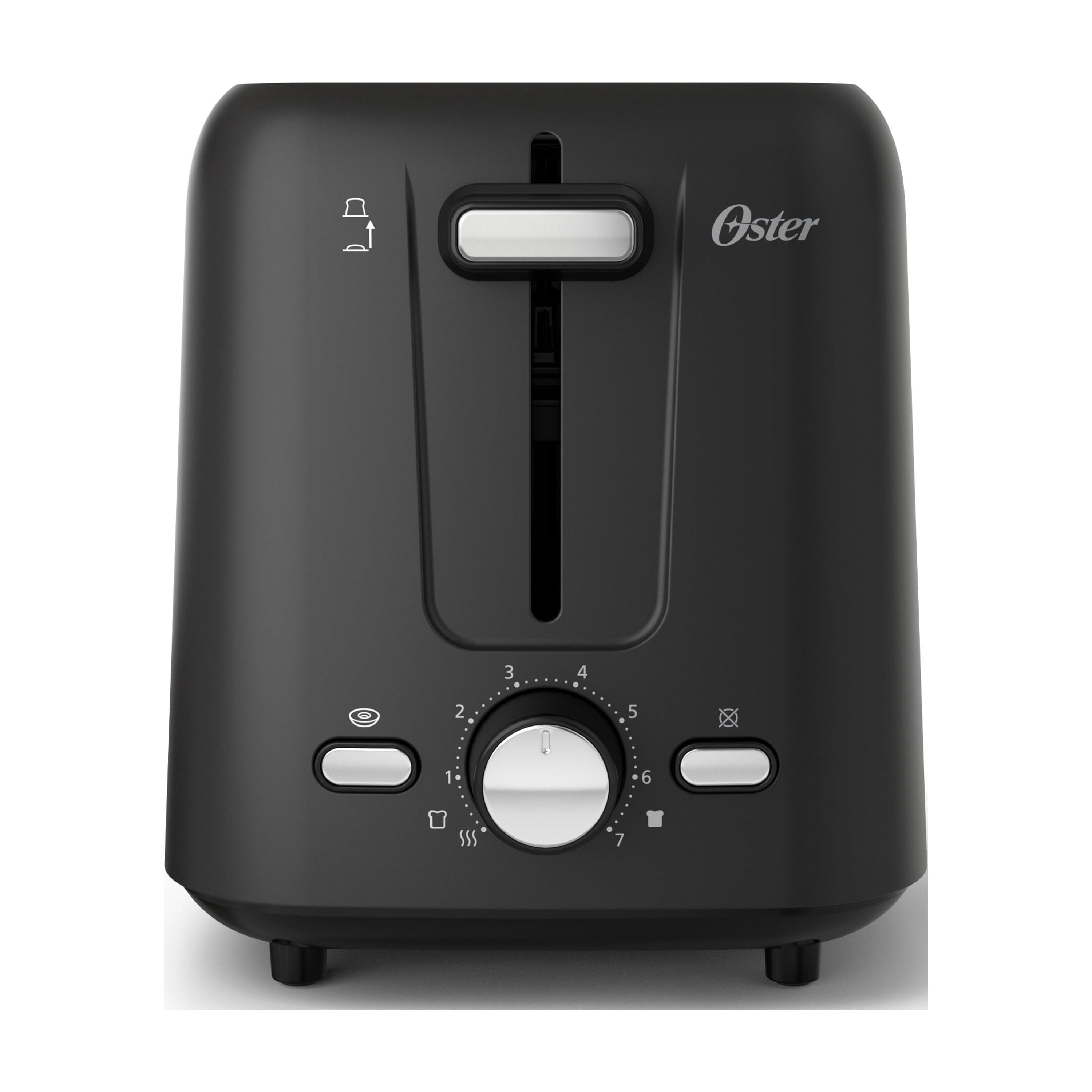 Grille-pain Oster 2 tranches avec réglage personnalisé pour bagel et fentes extra larges, noir