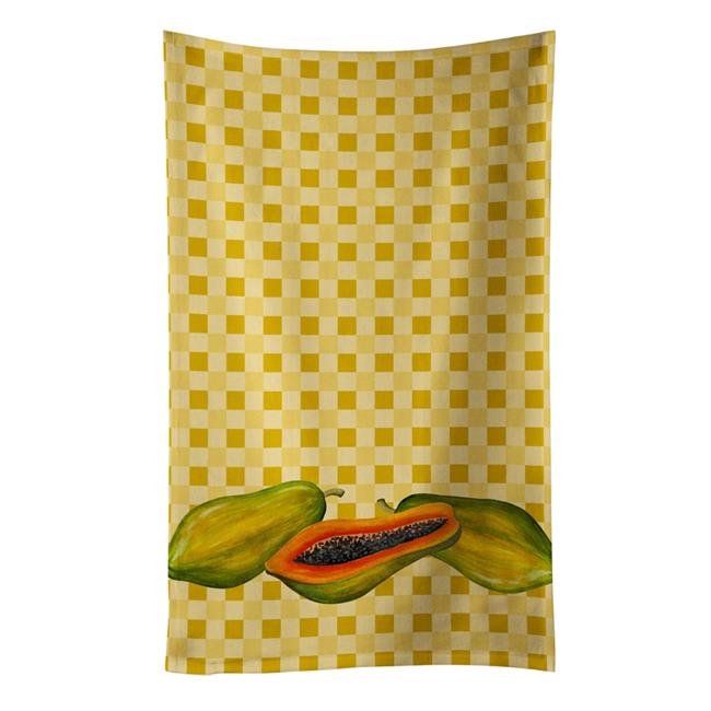 Carolines Treasures BB7178KTWL Papayas on Basketweave Kitchen Towel