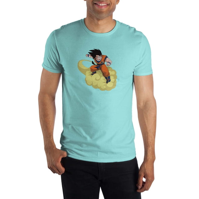 Dragon Ball Z Goku Cloud Rider Aqua Blue T-Shirt