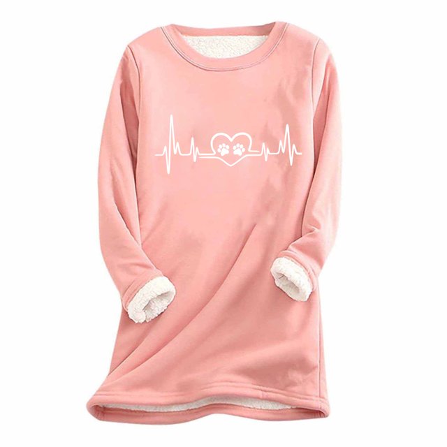 Birdeem Haut Raglan Ample pour Femme, Épais et en Velours, en Laine d'Agneau, sous-Couche Chaude