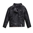 thumbnail image 1 of 2025 Spring Pu s Jackets for Dresses Jacket Motorcycle Coat Bright Puffy Jacket for Boy Bright, 1 of 6