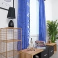 thumbnail image 3 of Discount Violete 1 PCS Vines Leaves Door Window Curtain Drape Panel Sheer Scarf Valances, 3 of 9