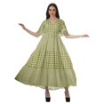 thumbnail image 4 of Moomaya Robes d'Été Imprimées à Manches Courtes pour Femmes, Tenue de Fête Décontractée, 4 of 4