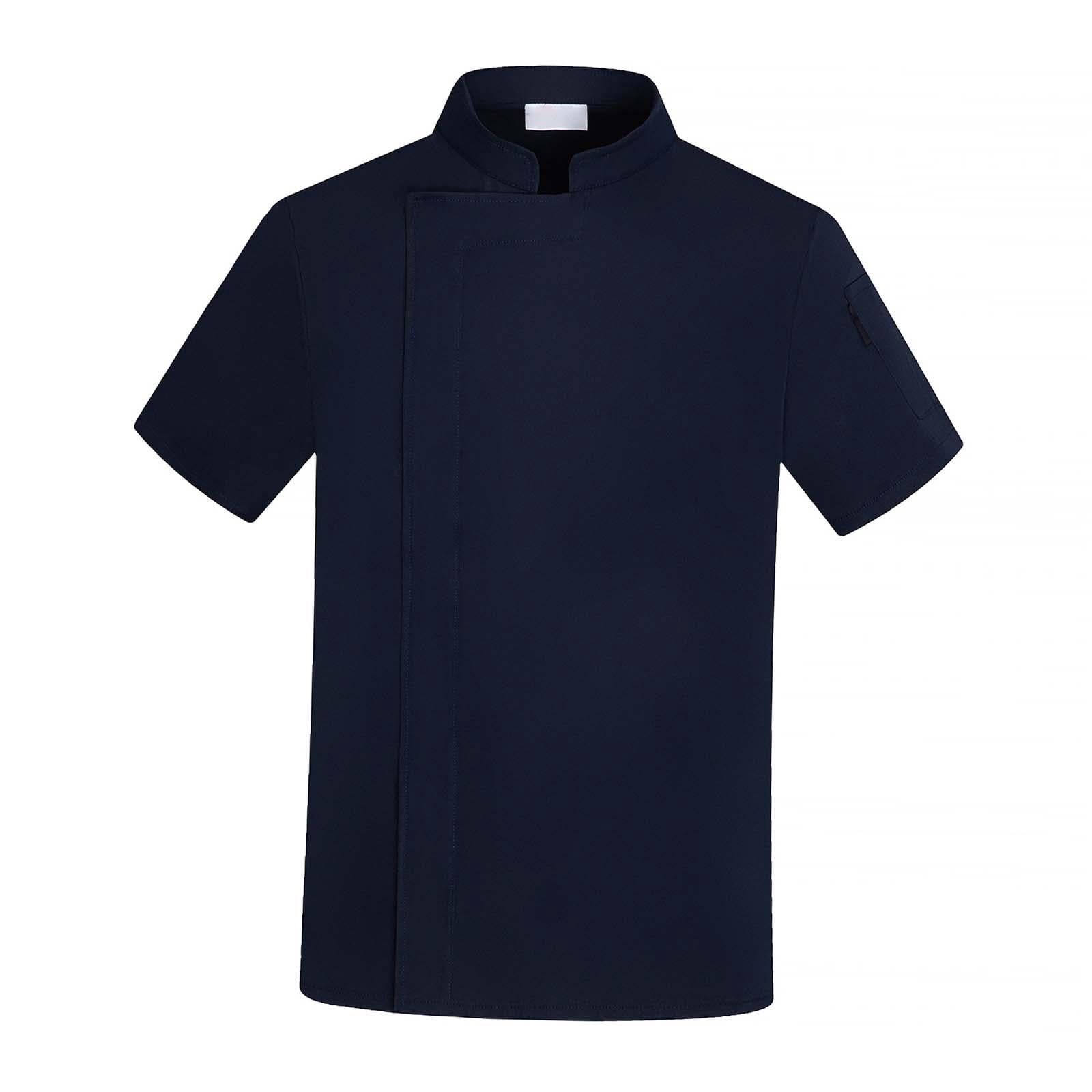 TISHITA Chef Coat Jacket Breathable Waiter Waitress Clothing Executive Short Sleeve Chef XL