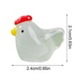 thumbnail image 3 of Mini Resin Chicken Glowing Potted For Mini Tale Garden Aquarium Party Home Decoration, 3 of 6