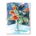 thumbnail image 3 of Designart Christmas Red Berries Flowers Traditional Canvas Wall Art, 3 of 4