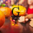 thumbnail image 3 of Spider Halloween Decoration Hang Tag Set with 26 Iron Letters 5.3 cm x 9 cm, Black Rope Included, 3 of 4