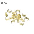 thumbnail image 3 of Unique Bargains 20Pack Zipper Stoppers, #5 Top & Bottom Stops for Rescue Repair, Light Golden, 3 of 6