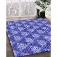 thumbnail image 3 of Ahgly Company Tapis d'Intérieur Lavables en Machine, Carrés de Transition Bleu Ciel, Carrés de 4', 3 of 7