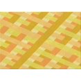 thumbnail image 1 of Ahgly Company Machine Washable Indoor Rectangle Transitional Banana Yellow Area Rugs, 3' x 5', 1 of 7