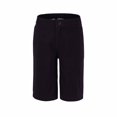 thumbnail image 1 of Bienzoe Boy's School Uniforms Flat Front Bermuda Shorts Black 10, 1 of 2