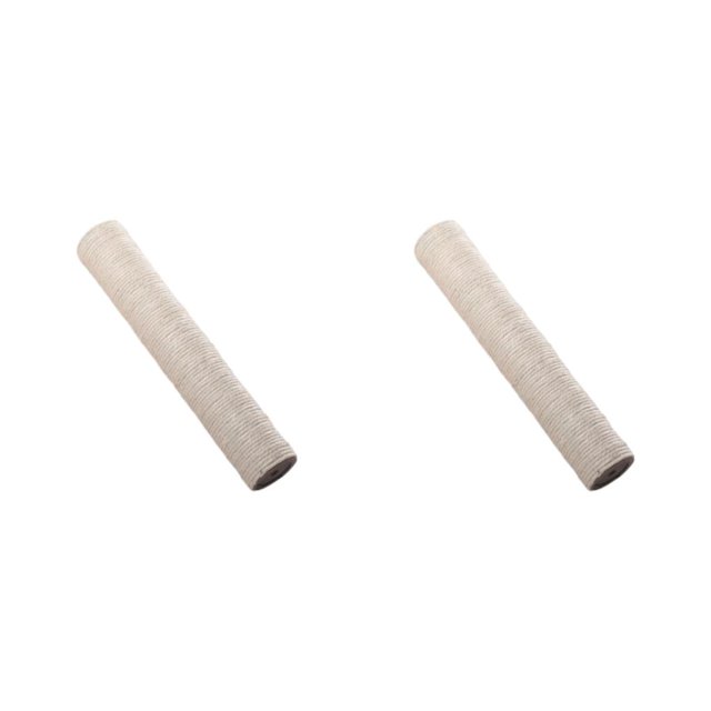 Dalazy 1Pack Scratch Post Refill Pole Grinding Rope Sisal Claw cat Protect Nails Beige H 12.5CM Dia 7cm 2Set