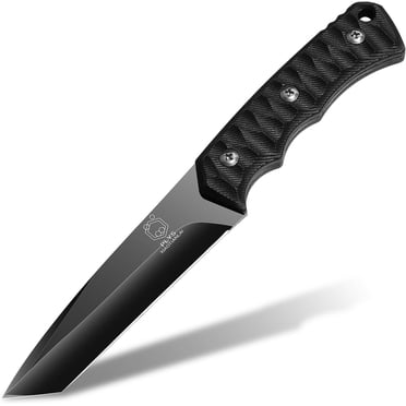 Fixed Blade Knife Tactical, Full Tang Survival Hunting Knife for Men, Outdoor Camping Knife for Hiking, Fishing