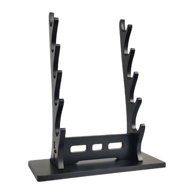 HILABEE Stand Display Support Holder for Templar Wakizashi Samurai Black 5 Tier