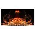 thumbnail image 2 of Bright Orange Glossy Fractal Flower, 2 of 3