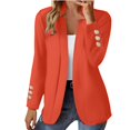 thumbnail image 2 of IMENGL Manteau cardigan Court à Col Cranté à Manches Longues d'Automne Brun, Orange G, Taille M-5TG, 2 of 7