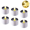 thumbnail image 2 of 6 Pcs Solar Lantern Tea Lights Candles - Rechargeable Flickering Electronic Solar LED Lamp Nightlight - Flameless Solar Energy Candle for Outdoor Camping Emergency, 2 of 9