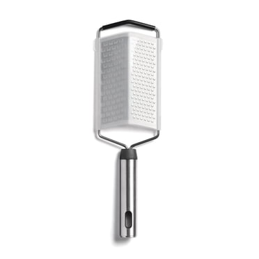 Starfrit Gourmet STEEL Dual Grater, Fine and Coarse Blades, Ultra Sharp Stainless Steel, Non-Slip Edge, Protective Cover, Dishwasher Safe