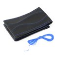 thumbnail image 2 of 38cm 15in Leather Steering Wheel Wrap Cover Hand Stitching Embossing with Needle and Thread Universal Leather Steering Wheel Wrap Stitch Cover Kit F 150 Blue Lace for Truck, 2 of 8