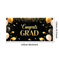 thumbnail image 3 of Graduation Party Supplies Congrats Grad Banner Backdrop Background with Balloons and Confetti Decorations for Graduation Ceremony Celebration Classroom Event, 3 of 4