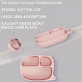 thumbnail image 3 of Boreal Craft Place Mats for Kitchen Table Place Mates for 4 Dinner Table Mats Silicone Baby Feeding Set Baby Led Weaning Supplies With Suction Cup Divider Tray Toddler Self Feeding Tableware Set, 3 of 6