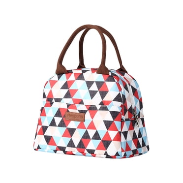Dvkptbk Lunch Sac à Nouveau Sac à Lunch Imprimé Isolation et Conservation Sac à Lunch Portable Rangement en Tissu Essentiels de Camping