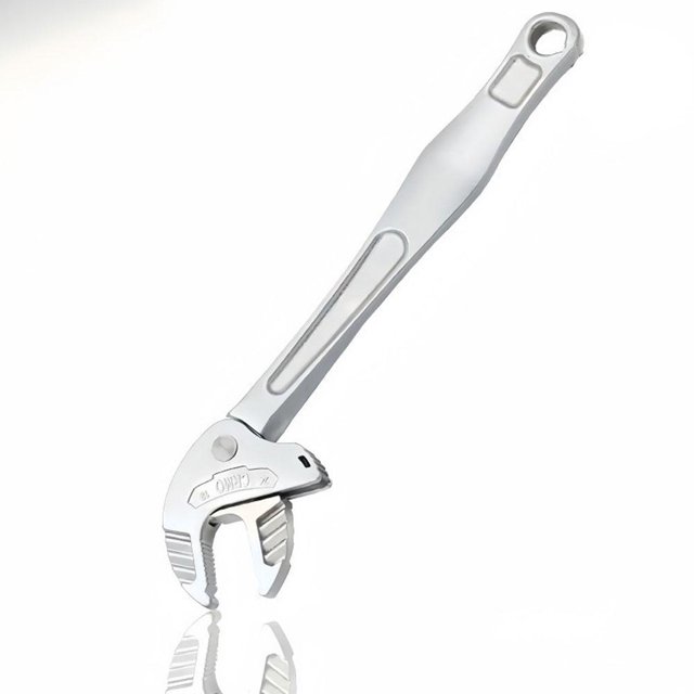 ZOUBAOQ Clé Réglable, Clé en Acier avec Coussin et Poignée en G