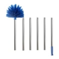 thumbnail image 2 of Plumeau avec Perche d'Extension, Poils de Rigidité Moyenne, Perche en Acier Inoxydable de 6 Pieds, Plumeau pour Ventilateur de Plafond, Tête en Matériau PET, Longueur Réglable 2,6-6 Pi, pour Nettoyage Extérieur Intérieur, Facile à Utiliser, 2 of 2