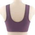 thumbnail image 4 of MIASHUI Front Closure Bras for Older Women Push Up Breathable Front Button Bralette Comfy Sleep Bras,Grey,48, 4 of 6