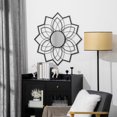thumbnail image 2 of HOMCOM Miroir Mural Rond Moderne 31 Pouces x 31 Pouces pour Salon, Décoration Décorative, 2 of 10