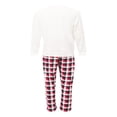 thumbnail image 4 of EIMELI Matching Family Christmas Pajamas Cute Deer Tops and Classic Plaid Pants Simple Color Collocation, 4 of 7