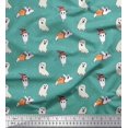 thumbnail image 1 of Soimoi Poly Georgette Fabric Ghost Halloween Print Fabric by The Yard 42 Inch Wide, 1 of 3