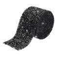 thumbnail image 1 of Unique Bargains 1 Roll 1 Yard Self Adhesive Crystal Rhinestone Diamond Ribbon for Arts & Crafts Project Black, 1 of 5