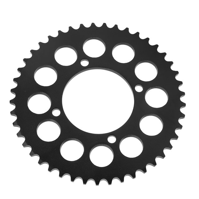 Motorcycle Chain Sprocket Cog, 12 Round Holes Motorcycle Rear Sprocket Oil Resistant 420 45T For Kart