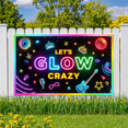 thumbnail image 5 of Neon Lights Glow Party Banner Retro Design Disco Theme for Birthday Party Indoor Decoration Dance Event, 5 of 5