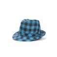 thumbnail image 2 of Chapeau Fedora Trilby à Carreaux - Turquoise, 2 of 2