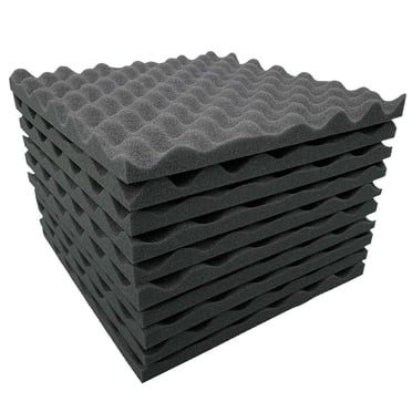 XZNGL 10Pcs Acoustic Foam Panel Sound Stop Absorption Sponge Studio KTV Soundproof