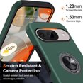 thumbnail image 3 of KOMI for Google Pixel 9 Pro XL Case, Slim Fit Case for Pixel 9 Pro XL with Metal Ring Holder Kickstand, Dual Layer Shockproof Protective Phone Case for Google 9 Pro XL 6.8", Dark Green, 3 of 5