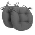 thumbnail image 1 of Coussins de Chaise Ronds Capitonnés en Sergé Uni de 16 Po (Ensemble de 2), 1 of 2