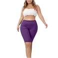 thumbnail image 3 of Women Plus Size Biker Shorts Gym Workout Running Yoga Athletic Shorts, 3 of 6