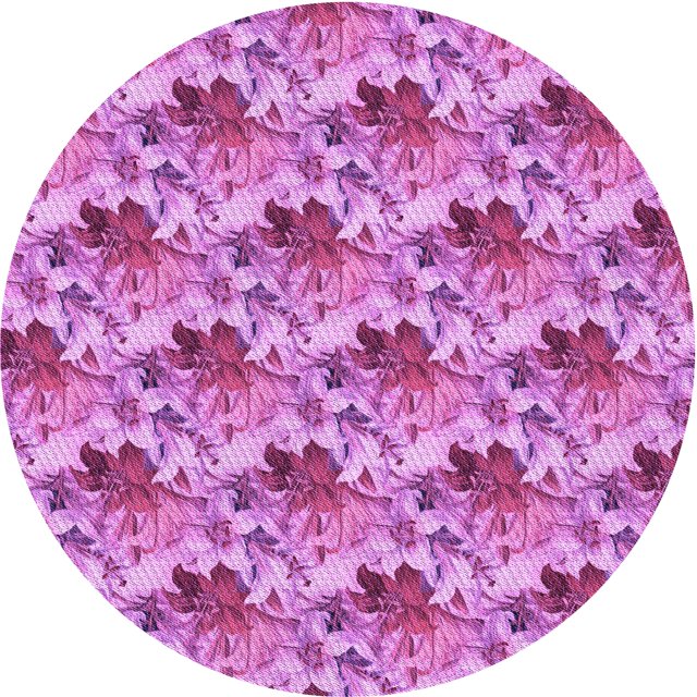 Ahgly Company Tapis Rond Lavable en Machine Intérieur Transitionnel Violet Violet, 7 Pieds Rond